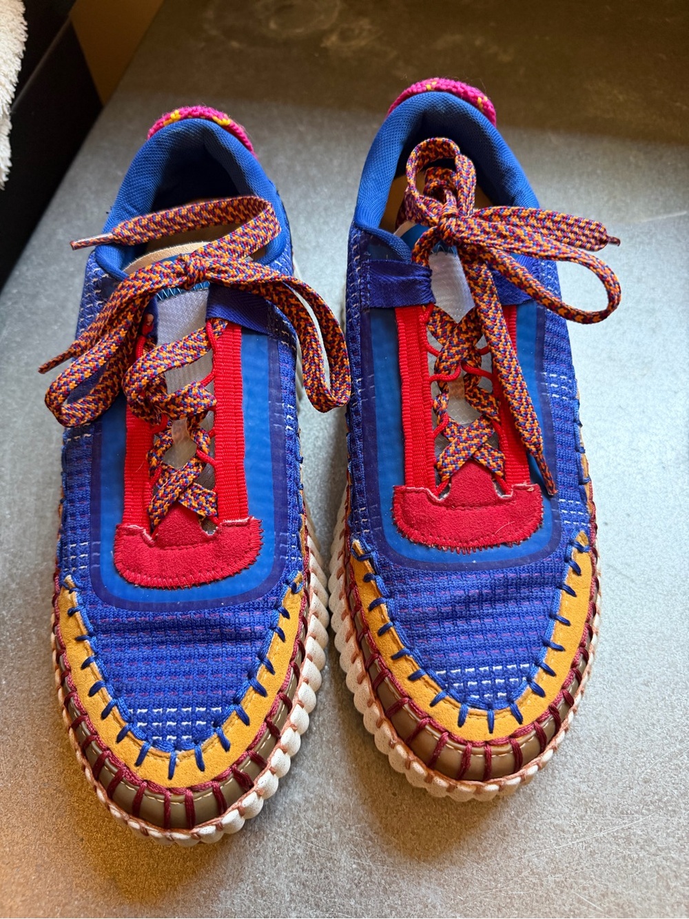 Chloe color block sneakers